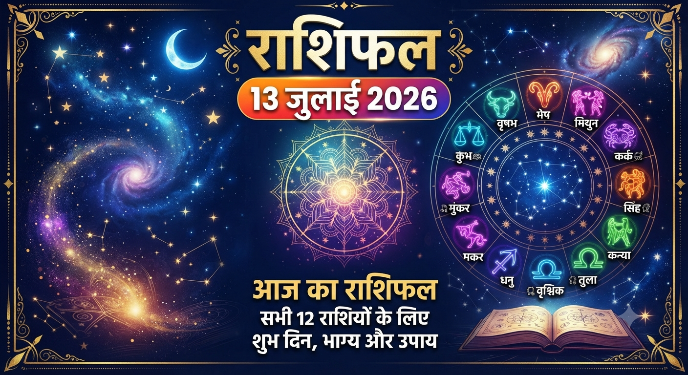 Rashifal 13 July 2026: मेष से मीन तक जानिए कैसा रहेगा आज का दिन, किस राशि पर होगी किस्मत मेहरबान